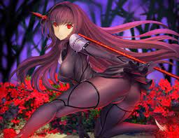 Scathach Surrounded By Red Flowers (BigSB728) [Fate] | Scrolller