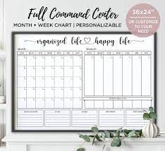 Family Command Center Printable Monthly