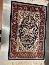 signed silk middle eastern prayer rug