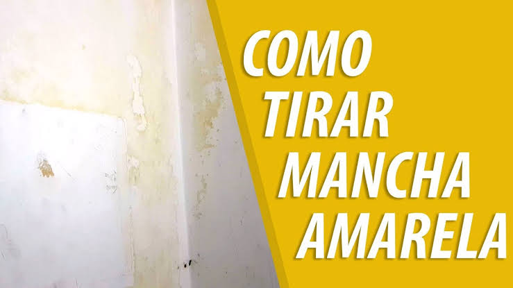 How to remove yellow infiltration stain from the wall