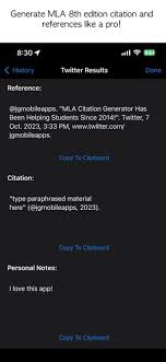 mla citation generator on the app