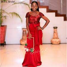 For outdoor wedding it is better to choose a short wedding dresses. Red Mermaid Long African Bridesmaid Dresses Wholesale Short Sleeves Sequins Satin Plus Size Maid Of Honor Wedding Party Dress Bridesmaid Dresses Aliexpress