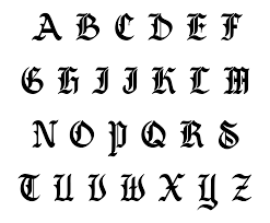 printable old english alphabet a z