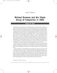 Virgin Case Study Brand Leadership Book Publication Info            