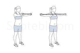 Mid Back Band Pull Illustrated Exercise Guide