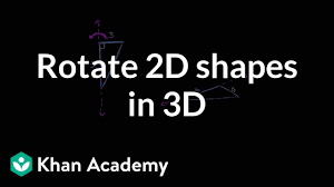 Rotating 2d Shapes In 3d Video Khan Academy