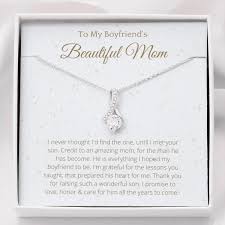 ribbon necklace gift for boyfriend mom