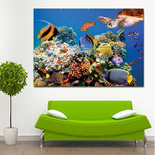 Aquarium Fish Block Giant Wall Art Poster