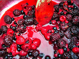 summer mixed berries jam made with