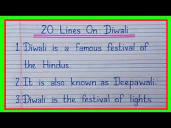 20 lines on Diwali in english/Diwali essay in english 20 lines ...