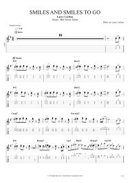 Smiles And Smiles To Go By Larry Carlton Full Score Guitar
