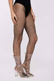 TANYA BLACK FISHNET TIGHTS | In The Style