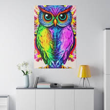 Canvas Wrap Canvas Print Owl Wall Art