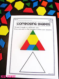 It's easier for kids to learn vocabulary while playing. Miss Giraffe S Class Composing Shapes In 1st Grade