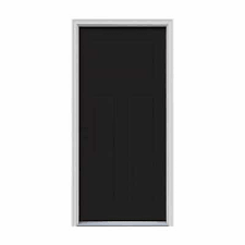 Black Steel Doors Without Glass