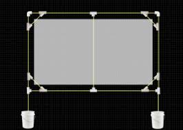 Inexpensive, collapsible pvc projector screen frame | backyard movie night. Lights Cameras Insect Repellent How To Build Your Own Outdoor Movie Theater Wired