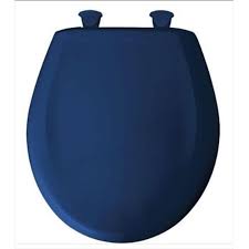 Bemis 200slowt 364 Plastic Round Toilet Seat Finish Colonial Blue