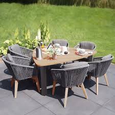 7 Piece Outdoor Dining Set With