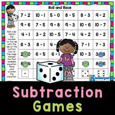 free printable subtraction games for