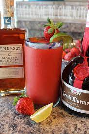 strawberry hennessy margaritas our