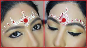 bengali bridal makeup chandan art