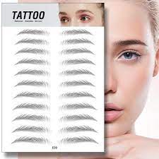 eyebrow tattoo sticker