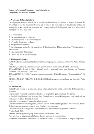 ¡aprende francés todos los días! Programa Ling Textual 15 16 Pdf Apuntes De Linguistica Docsity
