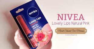 nivea lovely lips natural pink lip balm