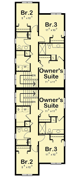 Duplex House Plan For The Narrow Lot