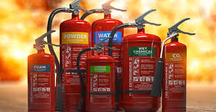5 diffe types of fire extinguishers