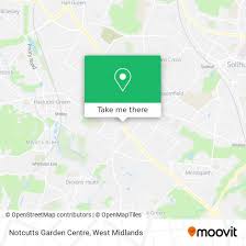 how to get to notcutts garden centre in