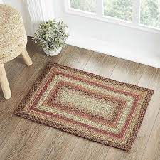 country jute rug with pad antique