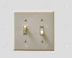 A Double Toggle Light Switch On An Isolated Background Stock Photo Picture And Royalty Free Image Image 4584878