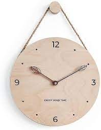 30cm Rustic Wooden Wall Clock For Home
