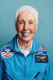 Wally funk is a trailblazing american aviator who has many firsts to her name including the first female civilian flight instructor at fort . She Couldn T Go To Space Because She Was A Woman But She Hasn T Given Up On Her Dream Texas Monthly
