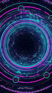 Neon interstellar digital artwork ...