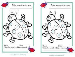 Free Behavior Chart Color Ladybug Spots Free Printable