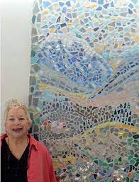 Mosaic Wall Panel In My Art Studio By