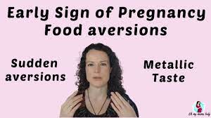 symptoms of pregnancy metallic taste