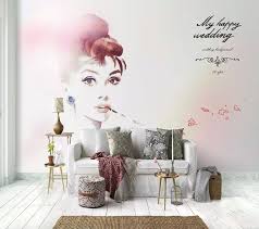 Artistic Audrey Hepburn Wallpaper Mural