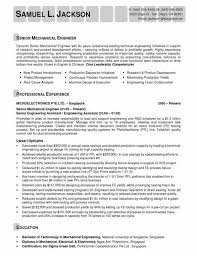 Mechanical Engineering Resume Template Entry Level