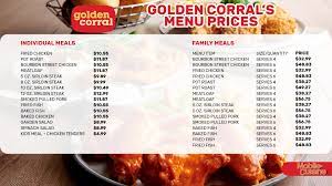 golden corral menu s best