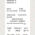 Petrol Receipt Template Account Transfer Invoice For Excel Excel