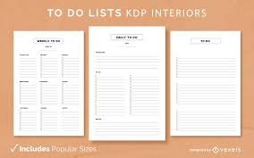 to do lists kdp interior design vector