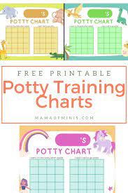 free printable potty training charts