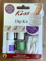 kiss acrylic strength dip kit 20 tips