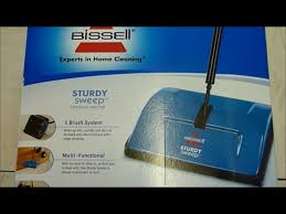 bissell manual carpet sweeper unboxing