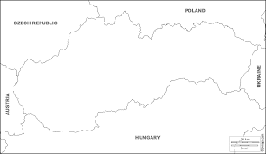 Slovacchia carta stradale marco polo 2012 scala 1:200.000. Slovacchia Mappa Gratuita Mappa Muta Gratuita Cartina Muta Gratuita Frontiere Nomi Bianco