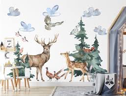 Forest Animals Wall Decal For Kids Room