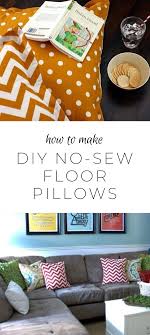 diy no sew floor pillows easy